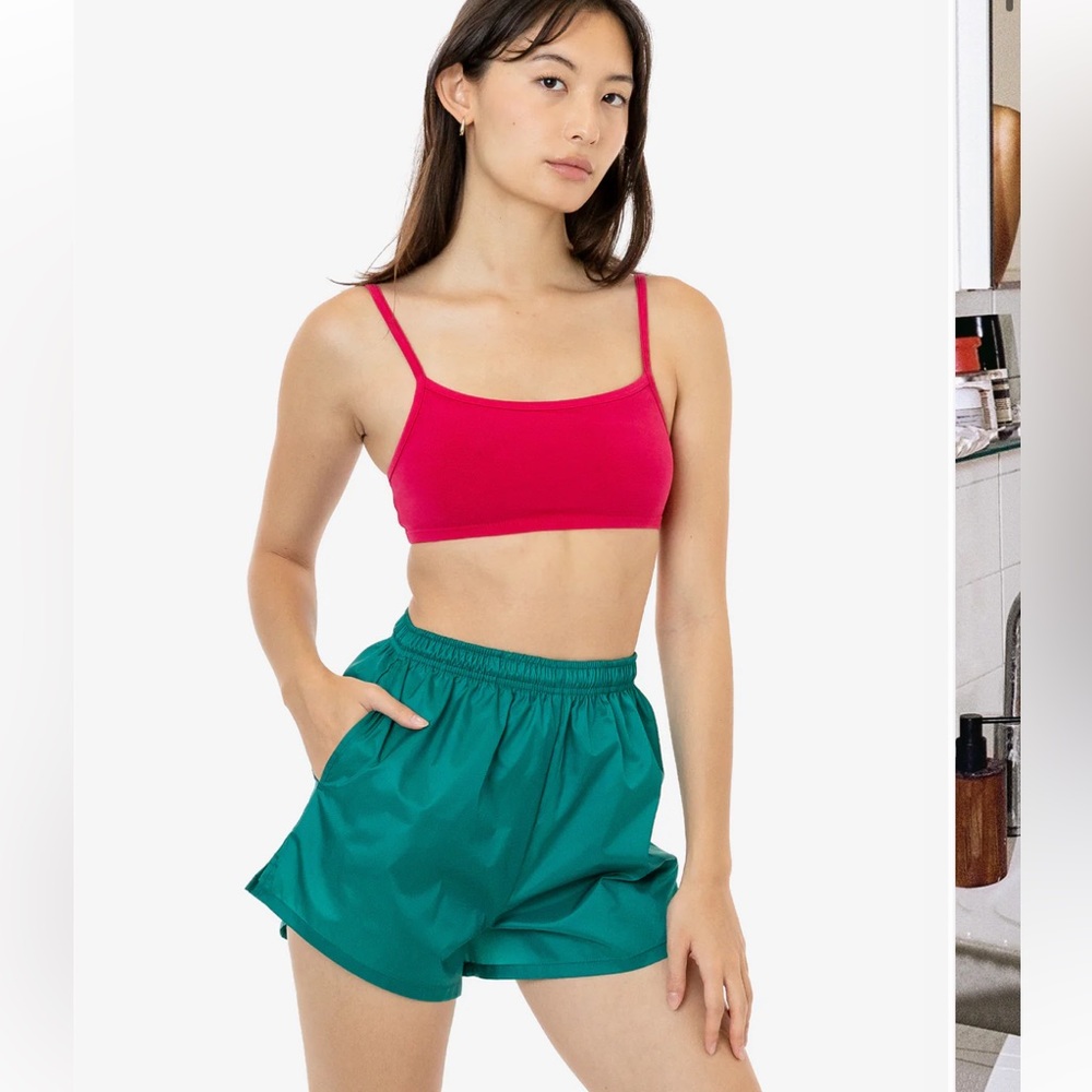 LA Apparel Nylon Track Shorts